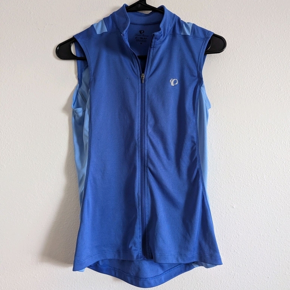 Pearl Izumi Cycling Jersey Tank Top Women's Size Medium Blue Sleeveless Pockets - Picture 1 of 7